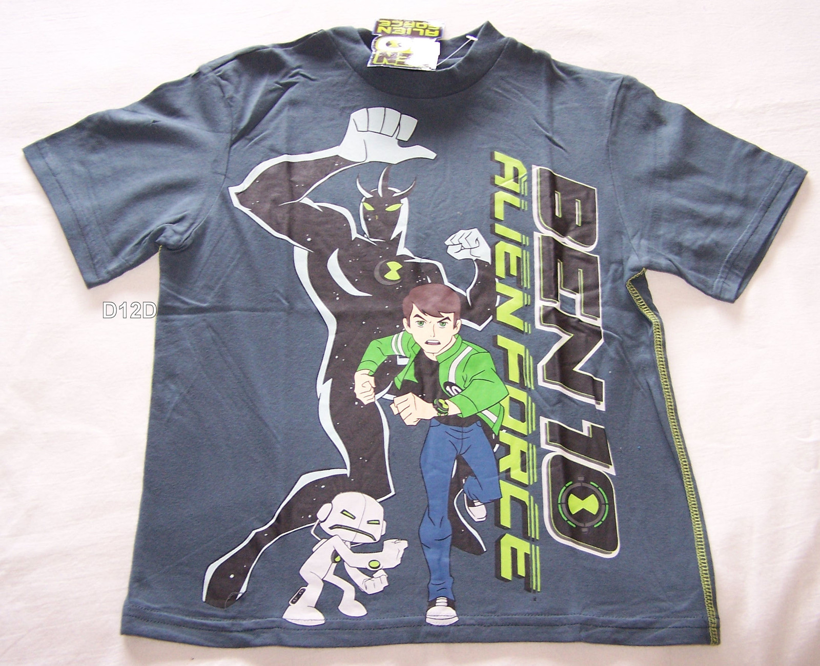 Ben 10 Alien Force Boys Steel Grey Printed Short Sleeve T Ben 10 Alien Force Boys Steel Grey Printed Short Sleeve T