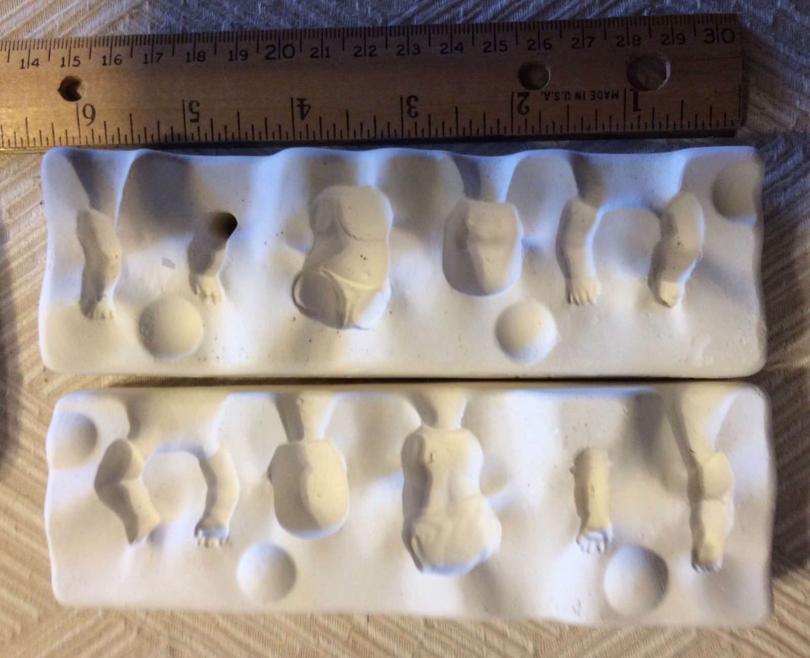 ”Joey” Miniature Baby Porcelain Doll Mold Mystic Mold # M169  2 1/2” Unfired