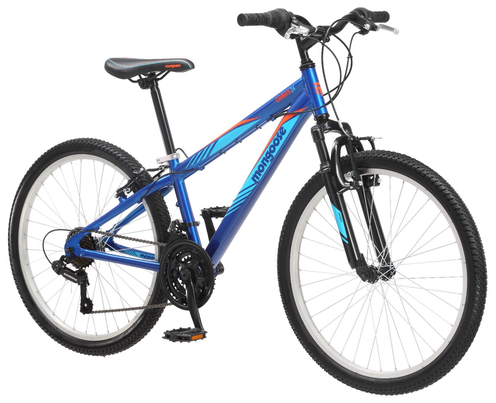 24" Mongoose Camrock Boy's Mountain Bike, Blue