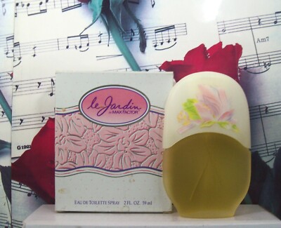 Le Jardin EDT Spray 2.0 Oz. By Max Factor. NWB. Vintage.  