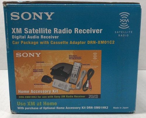 Sony XM Sirius Satellite Radio Receiver Car Package DRN-XM01C2 - New Old Stock