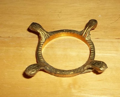 Brass Egg Stand Holder Display, Sphere/Ball Holder