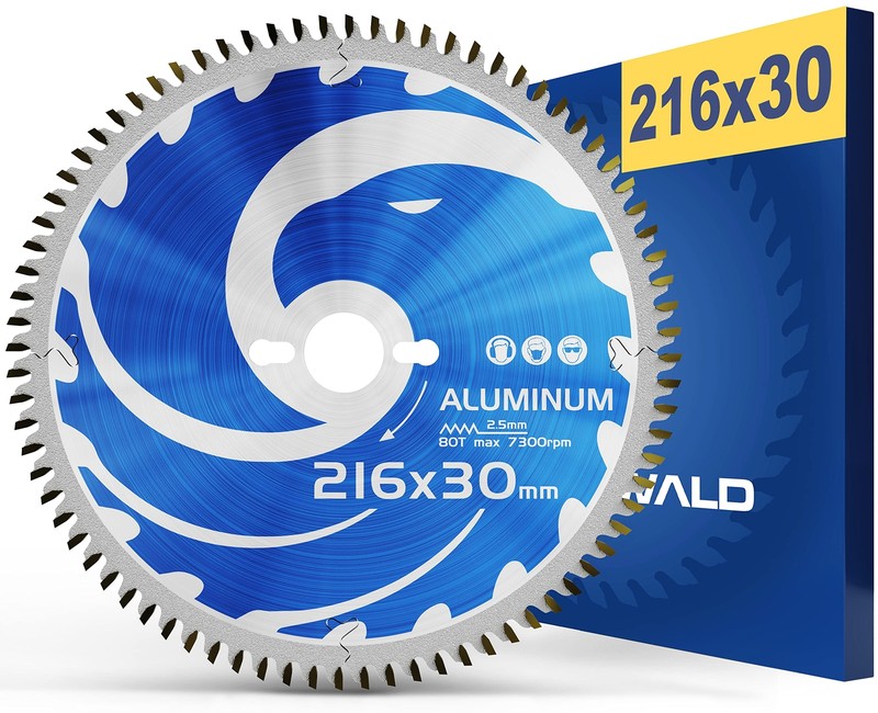 Falkenwald Lame Scie Circulaire 216 X 30 Mm - IdÃ©Ale Pour L'Aluminium - Compa...
