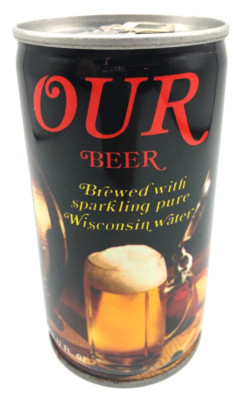 Vintage Our Beer Beer Can 12 oz Pull Tab Empty Jos Huber Brewing  WI