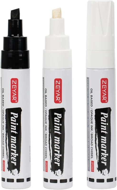 ZEYAR Paint Markers, Jumbo Size, Chisel Point, Premium Water