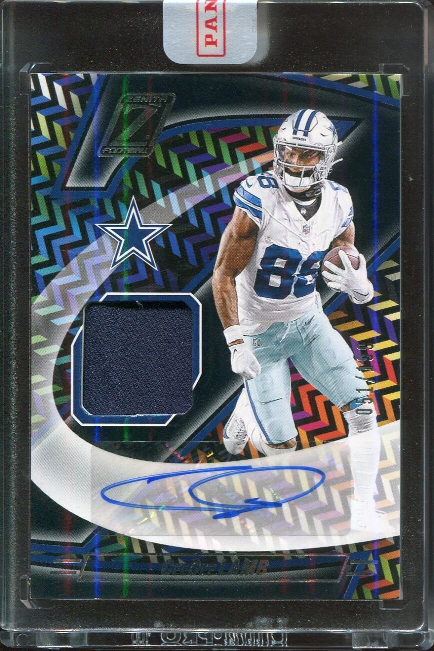 2024 CeeDee Lamb Auto Patch Panini Zenith /199 #ZJA-CDL