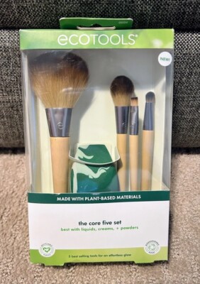 Eco Tools The Core Five Brushes & Blender Set Powder, Cheek, Shadow, Eyeliner