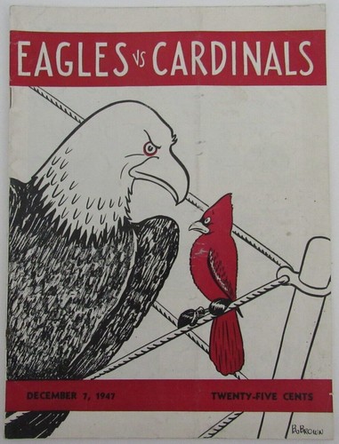 Vintage 1947 Philadelphia Eagles vs. Chicago Cardinals NFL