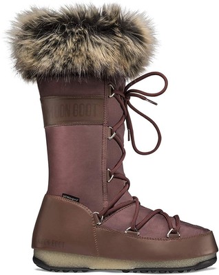 MOON BOOT MOON BOOT WATERPROOF MONACO FAUX FUR BOOT RUST