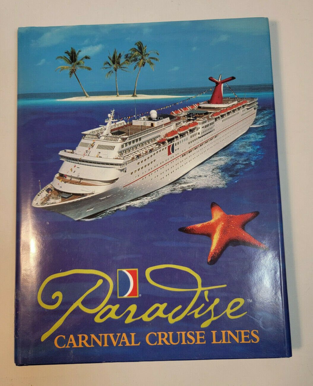 19980Carnival Paradise Cruise Ship First Sailing Inaugural Commemorative Book