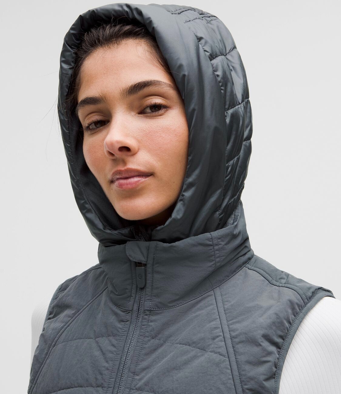 Pre-owned Lululemon Lulu?lemon Another Mile Vestoil Grey024681012nwtusps Ship In Oil Grey