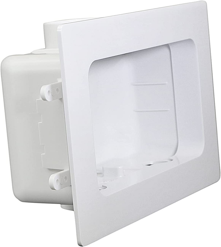 Replacement Controlling Washing Machine Outlet Box With Faceplate White ABS NEW