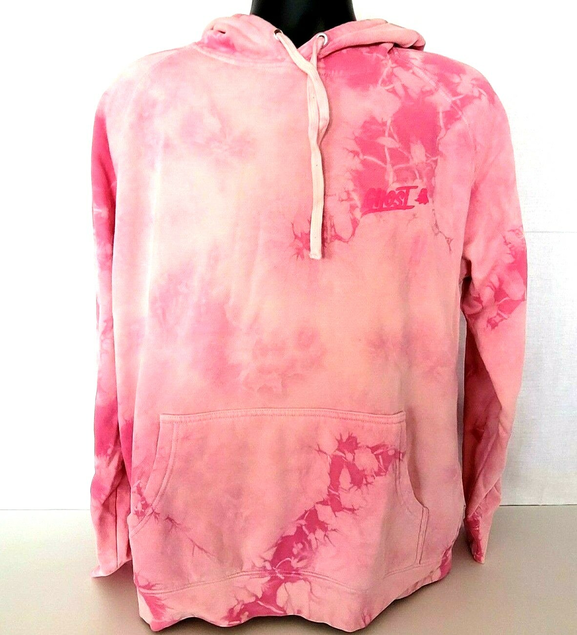 Pre-owned Ghost Lifestyle Limited Edition Bubblicious Sweatshirt Hoodie Pink Tie Dye