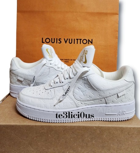 Louis Vuitton Virgil Abloh x Air Force 1 Mid (White) - Size 10.5 (New, Orig  Box)