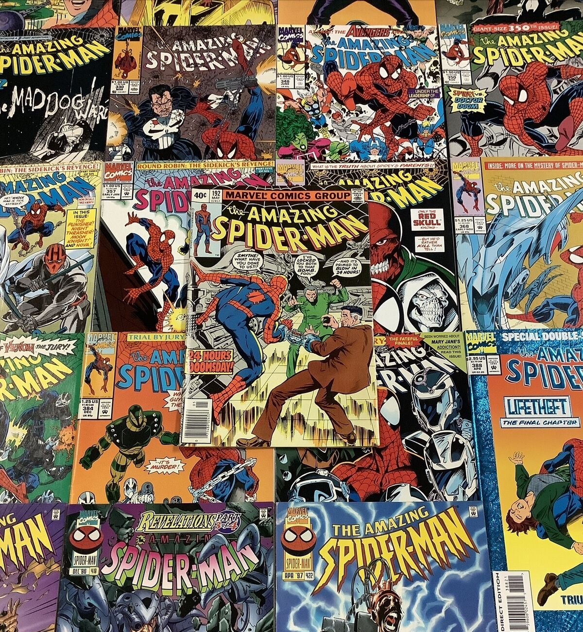 AMAZING SPIDER-MAN 25 COMIC BOOK LOT NON CONSECUTIVE #192