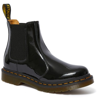 DR. MARTENS LADIES DR MARTENS 2976 PATENT LAMPER ELASTIC CASUAL FLAT CHELSEA BOOTS ALL SIZES