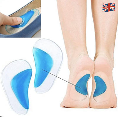 Silicone arch support store shoe inserts