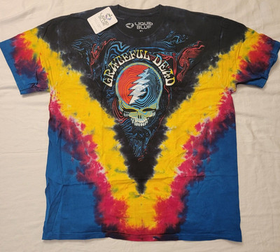 Brand New Liquid Blue Grateful Dead ''Ripple'' Tie Dye T-shirt Size XL