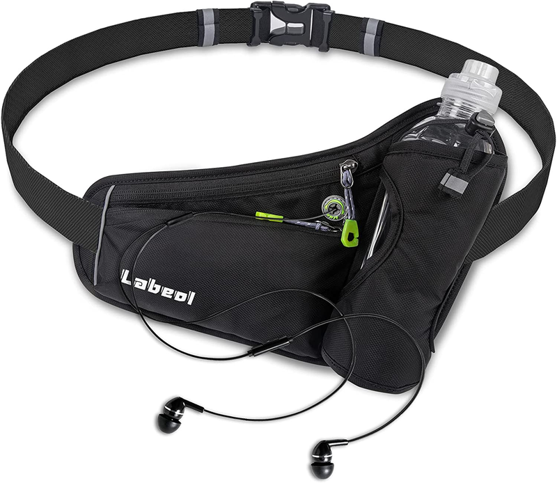 Labeol Running Water Bottle Hydration Belt with Water Bottle Holder Hiking Walki