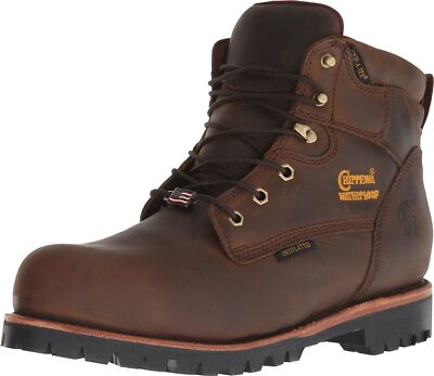 Pre-owned Chippewa Men's 6" Modoc Waterproof Insulated Comp Toe Boot 25217 Fast Shipping In Brown