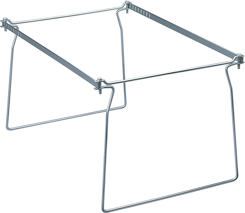 Steel Hanging File Folder Frame, Legal Size, Gray, Adjustabl