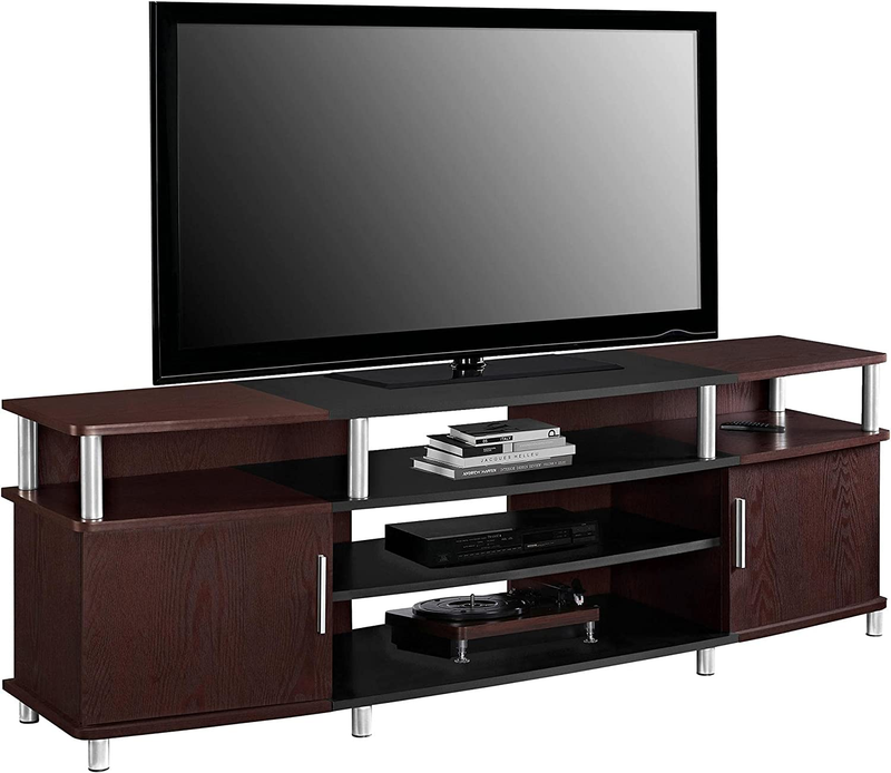 Carson TV Stand for Tvs up to 70", Cherry