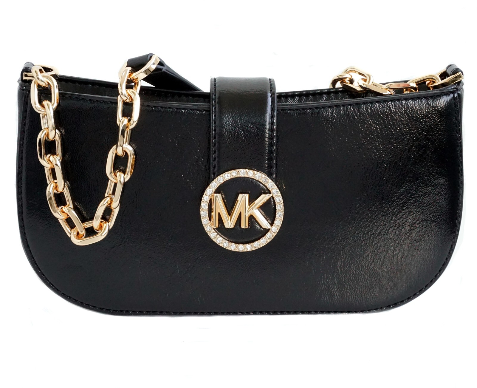 Женская сумка Michael Kors, сумка через плечо Carmen SM, сумка на молнии со стразами, лакированная