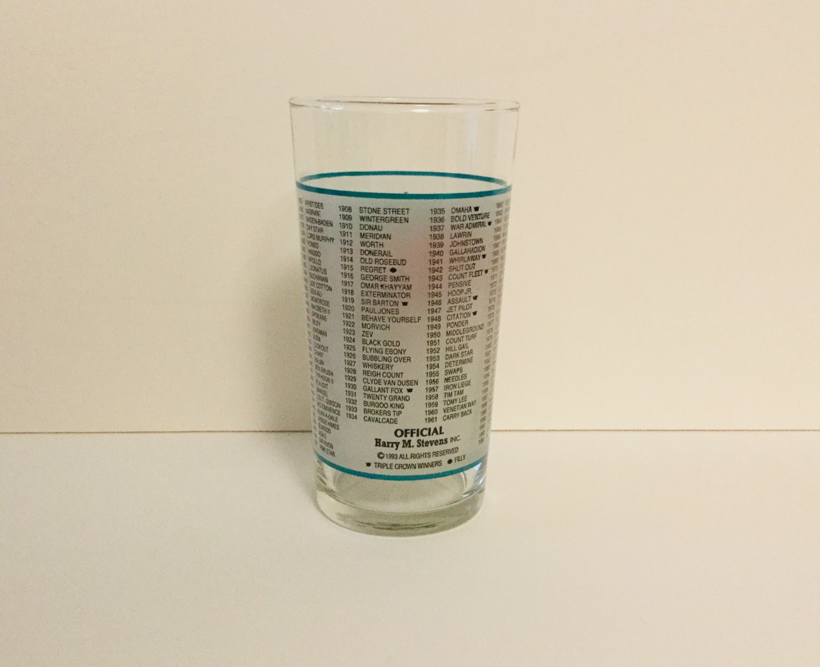KENTUCKY DERBY Glass  119th Running  1993. Churchill Downs  Official!