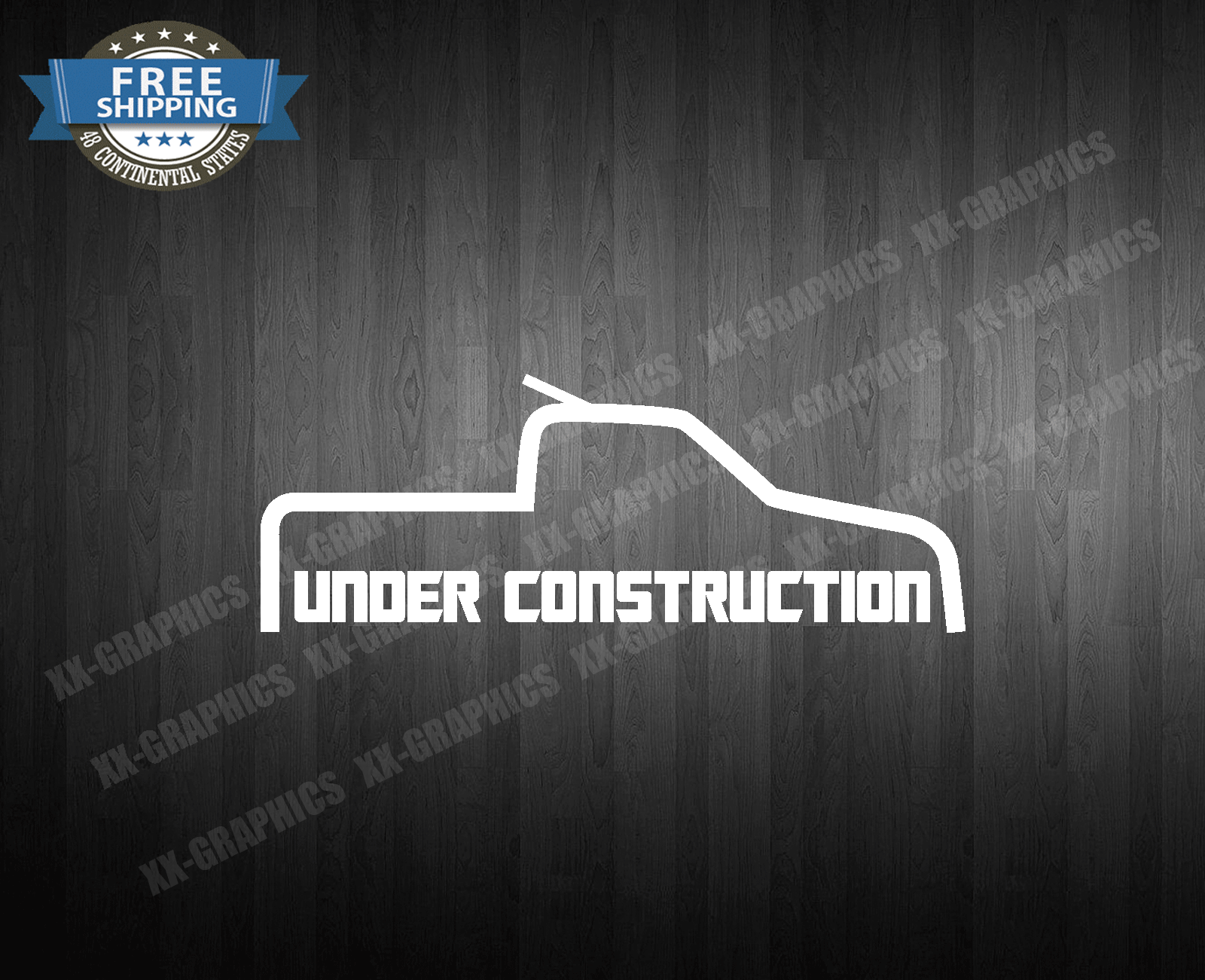Under Construction Truck Decal Sticker Trokiando Fits Chevy Ford Gmc