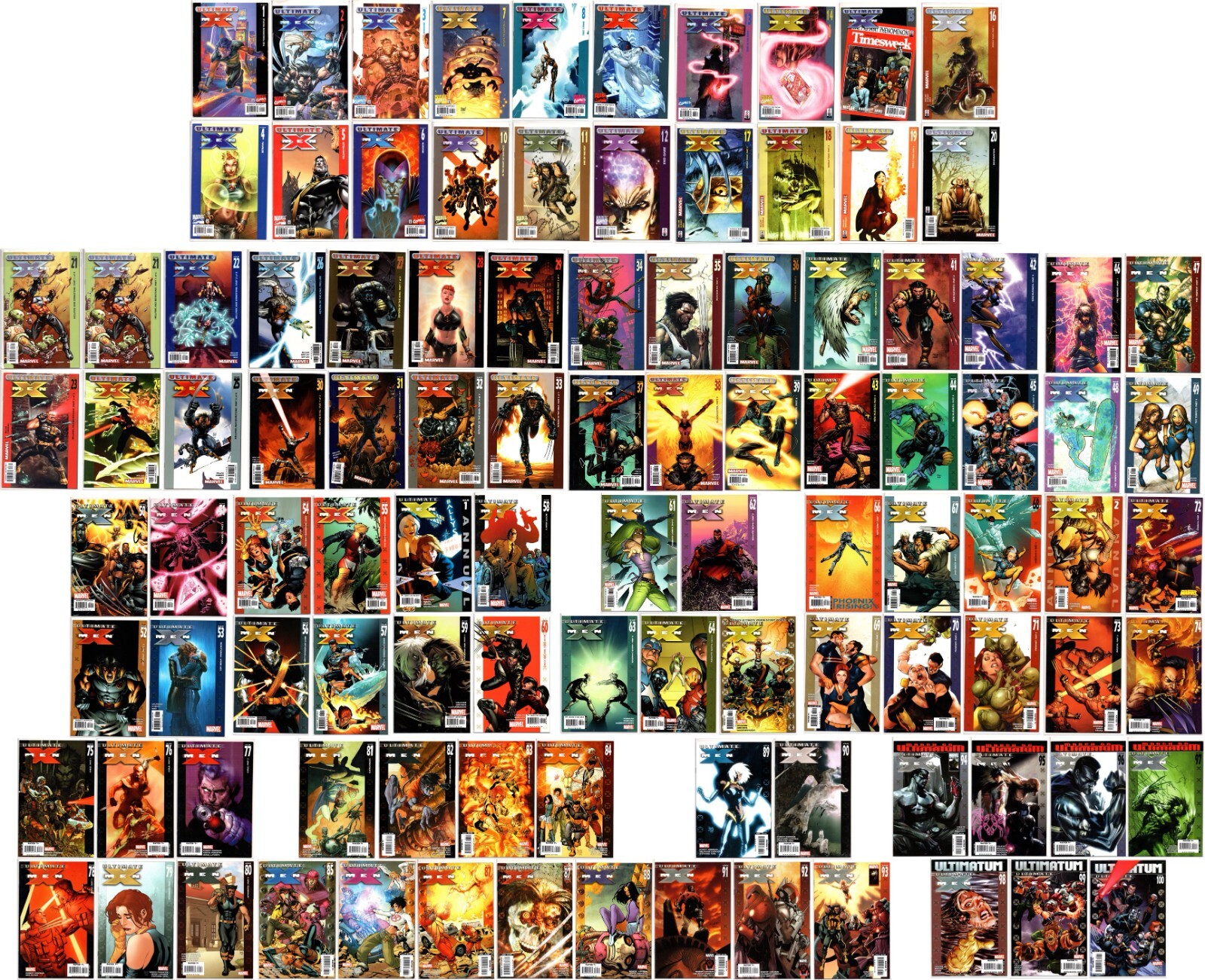 ultimate X-MEN 原本全巻100巻完結セット Ultimate X-Men #1-100, Annual 1-2 Complete Series Marvel