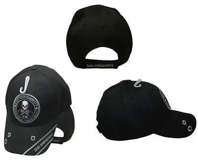 2nd Amendment Original Homeland Security 1789 Black Embroidered Cap CAP973F Hat