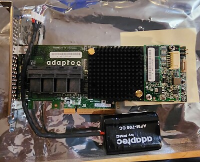 Adaptec ASR-71605 6Gb SAS/SATA 16-Port RAID Controller Battery/Cache Options