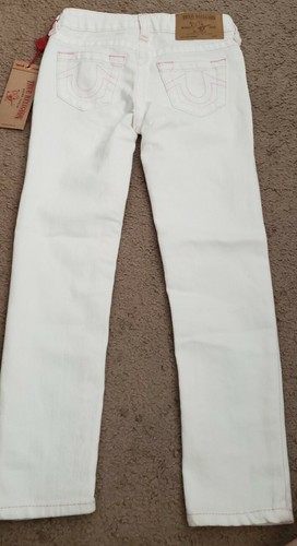 パンツ Truereligion WhiteDenim Size unknown USA NWOT True Religion Girls White Jeans, pink stitching, Size