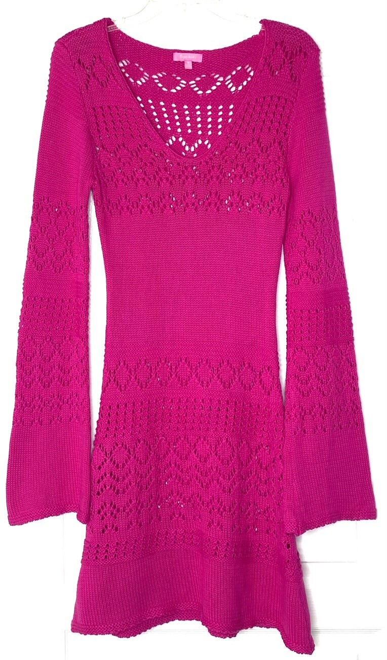 ワンピースその他 INSTANTFUNK Crochet knit mini dress pink BBSSIFOP14PK MUSINSA | INSTANTFUNK Crochet Knit Sweater Mini Dress - Pink