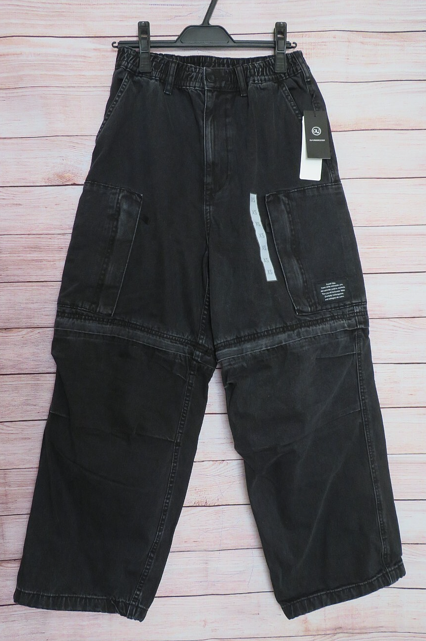 unsually アンジュアリー　Damage Wide Denim ブルー Damage Wide Denim(Blue) – unsually