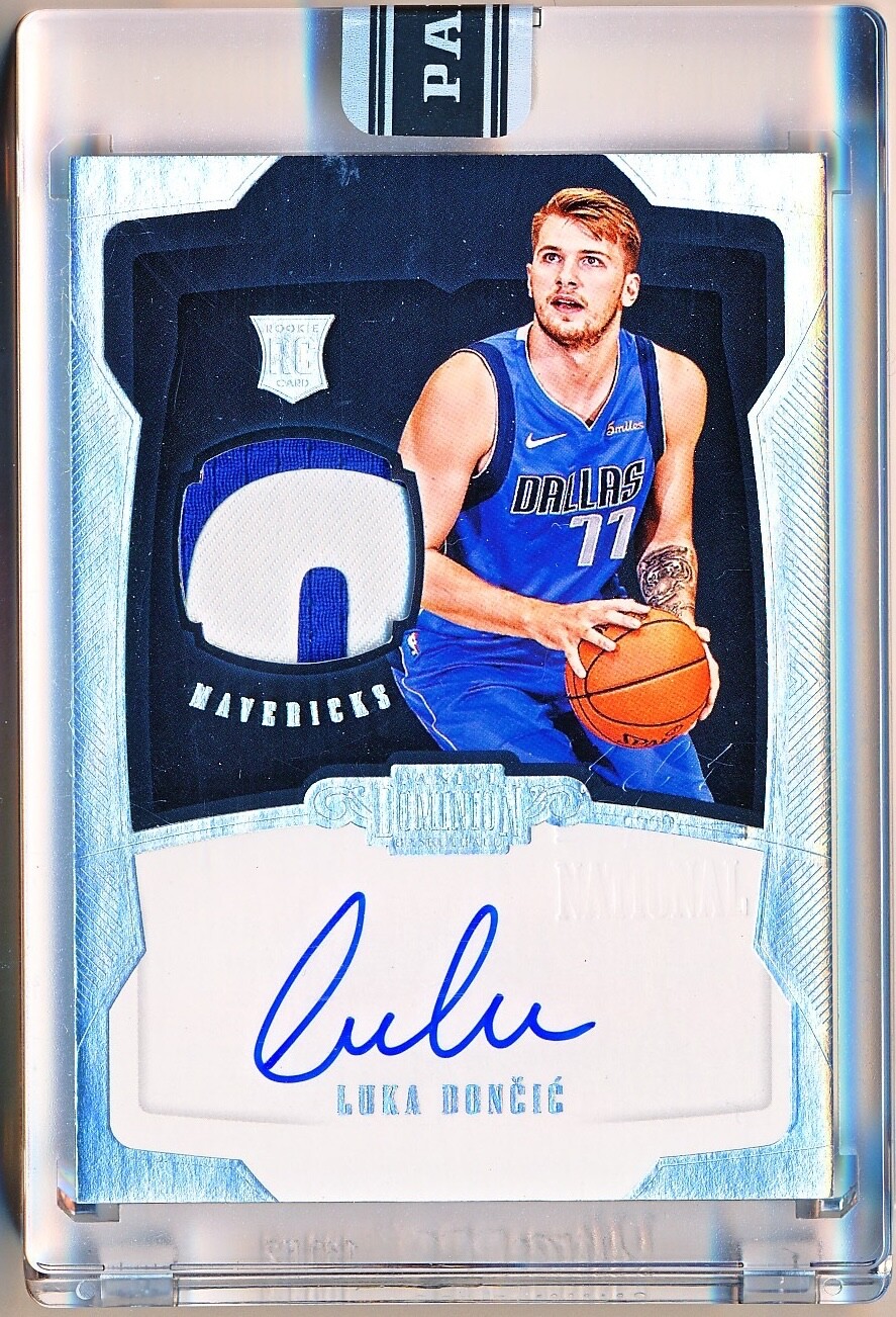 2018-19 Dominion Luka Doncic RPA Silver Black Box Patch Auto