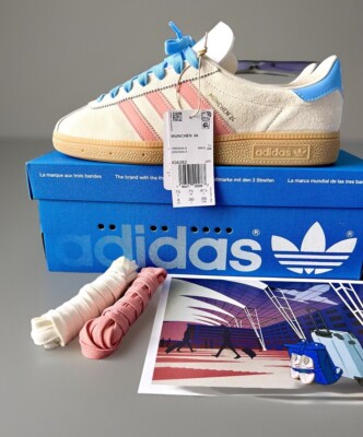 Adidas Munchen 24 Size 8 Mens Shoes ILG6282 Wonder Clay Blue Limited Edition