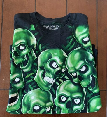 supreme green skull t shirt