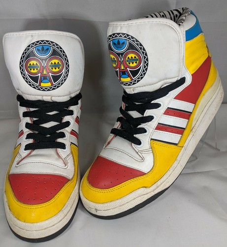 Adidas×Jeremyscott Big Tongue Sneakers Adidas Originals by Jeremy Scott Attitude Big Tongue Yellow
