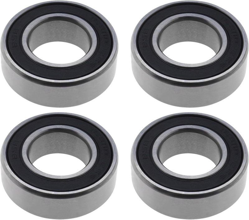4PCS 163110-2RS Deep Groove Ball Bearings Double Rubber Seal Bearings Carbon Ste