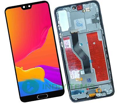 Per Huawei P20 Pro CLT-L09 CLT-L29 Display LCD Frame + Touch Nero