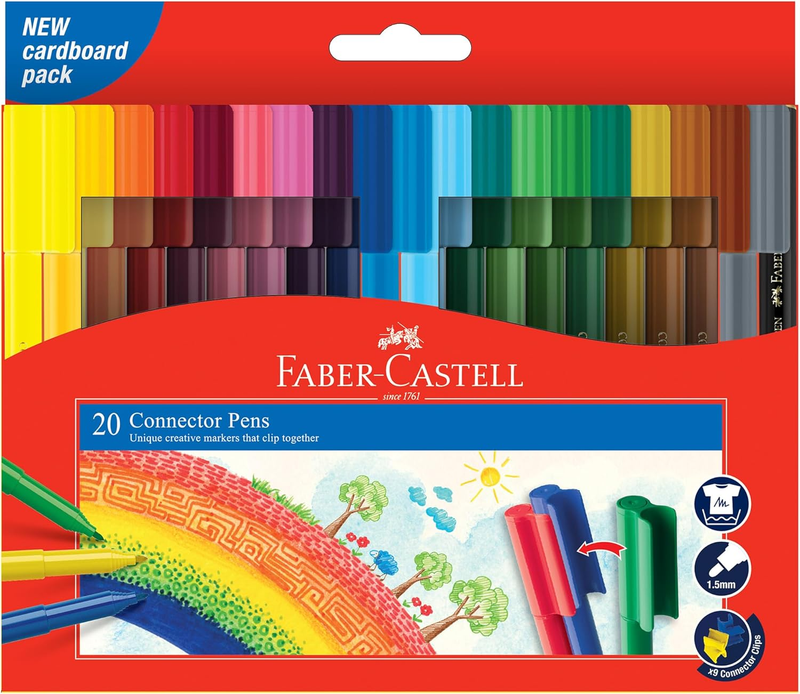 F155520 Connector Pen Colour Marker 20 Pack, (11-200-A)