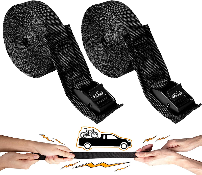 Tie Down Straps 8 Ft Lashing Strap Padded Cam Buckle Cargo Strap Adj