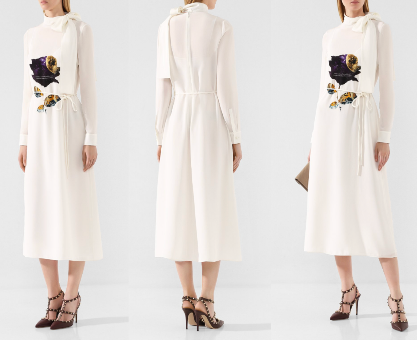 スカート VALENTINO Valentino Garavani 'Toute La V' midi dress Valentino Garavani 'toute La V' Midi Dress | italist, ALWAYS
