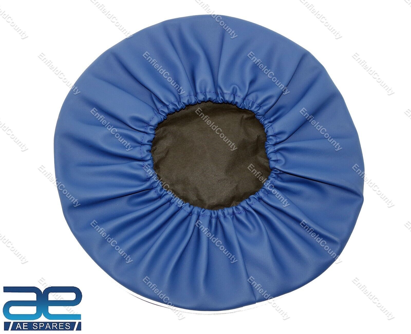 Vespa Blue Color 10" Inch Spare Stepney Wheel Cover With Pocket  