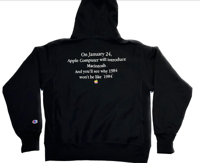 NEW! AndAfterThat 1984 Apple Mac Ridley Scott Macintosh Hoodie And After That XL