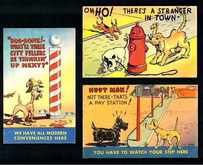 P39 Artist Irby MWM '' Dog Gone'' Hoot Mon Meters Fire  Hydrant Pole, Unused Linen