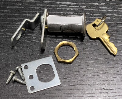 Lot of 2 Kenstan Cam Tumbler Lock Barrel Length 1-1/2  w/ 2 Keys