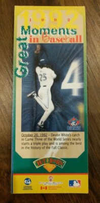 NEW Hit The Books Blue Jays MLB Bookmark Card Lot Devon Vernon Homer Carpenter