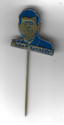 1963 John Kennedy European Visit Stick Pin From Ich Bin Ein Berliner Trip Blue